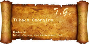 Tukacs Georgina névjegykártya